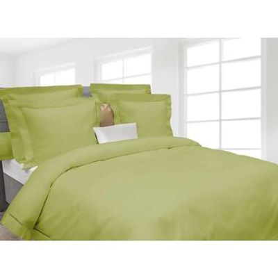 Heckett & Lane dekbedovertrek Feline - groen - 240x220 cm