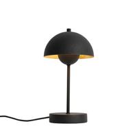 QAZQA Retro tafellamp mushroom zwart met goud - Magnax Mini