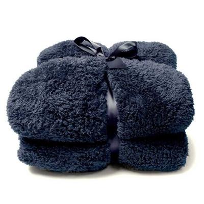 Unique Living Unique Living Plaid Teddy 150x200cm dark blue