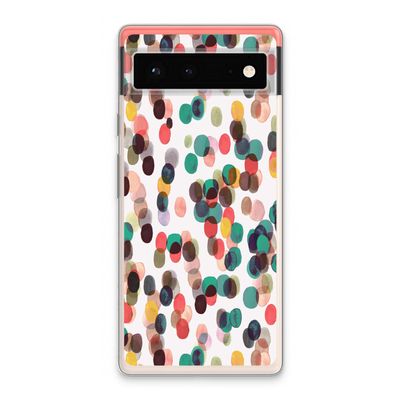 Tropical Dots: Google Pixel 6 Transparant Hoesje