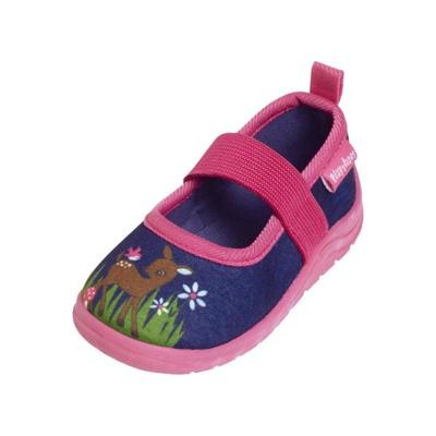 Playshoes pantoffels Hertje Marine Roze-32-33