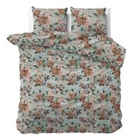Dekbedovertrek Natury - Tweepersoons (200x200 cm) - Groen Polyester-katoen - Dessin: Dieren - Sleeptime Elegance - Dekbed-Discounter.nl