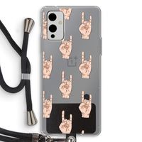Rock: OnePlus 9 Transparant Hoesje met koord