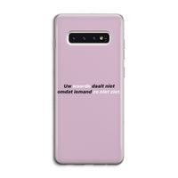 uw waarde daalt niet: Samsung Galaxy S10 4G Transparant Hoesje