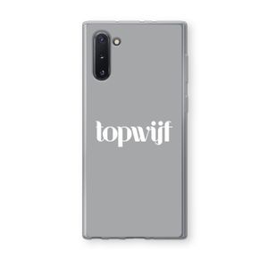 Topwijf Grijs Wit: Samsung Galaxy Note 10 Transparant Hoesje