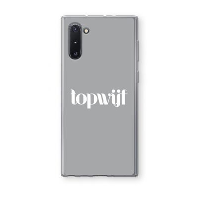 Topwijf Grijs Wit: Samsung Galaxy Note 10 Transparant Hoesje