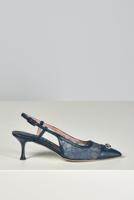 Morobe pumps Delilah 12 dentelle navy