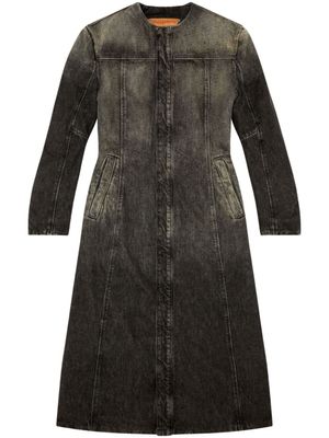 Diesel manteau à col rond - Noir
