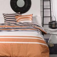 Tweepersoonsbedset -TODAY - 240x200 cm - 100% Katoen - Oranje, Zwart en Wit