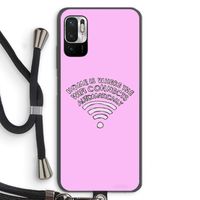 Home Is Where The Wifi Is: Xiaomi Redmi Note 10 5G Transparant Hoesje met koord