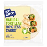 WeCare Lower Carb Natural Tortillas (4 stuks)