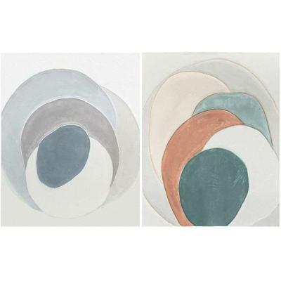 Canvas DKD Home Decor Pijnboom Canvas 80 x 3,7 x 100 cm