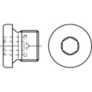 TOOLCRAFT TO-5449272 Sluitschroeven 3/4 mm Binnenzeskant (inbus) DIN 908 Messing 25 stuk(s)