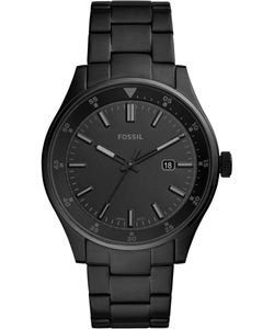Horlogeband Fossil FS5531 Staal Zwart 22mm