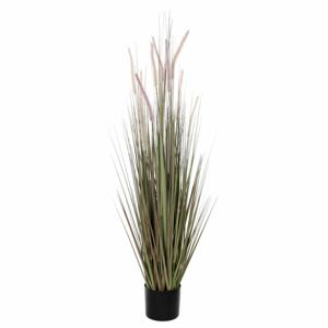 Mica Decorations Kunstplant - siergras - groen/paars - H150 x D60 cm   -