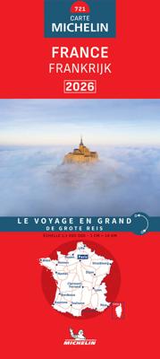 Wegenkaart - landkaart 721 Frankrijk 2026 | Michelin Wegenkaart - landkaart 721 Frankrijk 2026 | Michelin