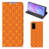 Samsung Galaxy S20 | Hoesje met Magneet | Batik Oranje