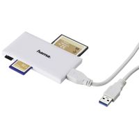 Hama 00181017 geheugenkaartlezer USB 3.2 Gen 1 (3.1 Gen 1) Wit - thumbnail