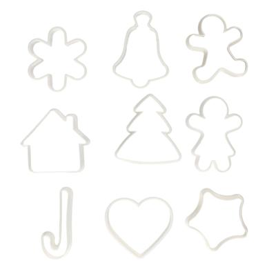 Koekvormpjes - uitsteekvormpjes - kerst thema - 9x stuks - kunststof