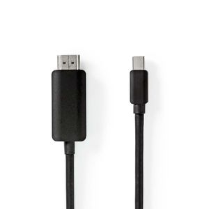Nedis Mini DisplayPort-Kabel | Mini-DisplayPort Male naar HDMI | 48 Gbps | 2 m | 1 stuks - CCGP37604BK20 CCGP37604BK20