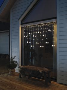 Konstsmide Lichtgordijn Buiten Energielabel: F (A - G) 60 LED Warmwit (b x h) 140 cm x 120 cm