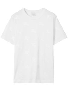 Burberry t-shirt en coton à imprimé graphique - Blanc