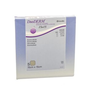 Duoderm Extra Dun Verb Hydro 15cmx15cm 5 H7956