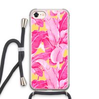 Pink Banana: iPhone 8 Transparant Hoesje met koord