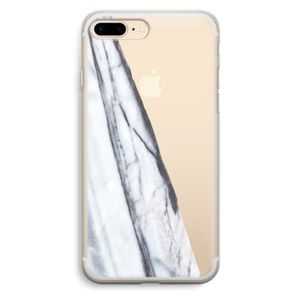 Gestreepte marmer: iPhone 7 Plus Transparant Hoesje