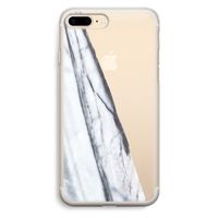 Gestreepte marmer: iPhone 7 Plus Transparant Hoesje