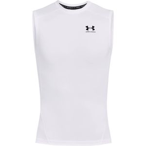 Under Armour Heatgear Sleeveless Shirt - Opruiming - Kleding - wit - maat 2XL