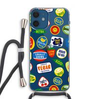 Fruitsticker: iPhone 12 Transparant Hoesje met koord