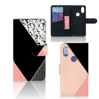 Xiaomi Mi Mix 2s | Book Case | Zwart Roze Vormen