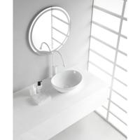 Wiesbaden Barco Waskom Ovaal - 40x33x14.5cm - Keramiek - Glans Wit