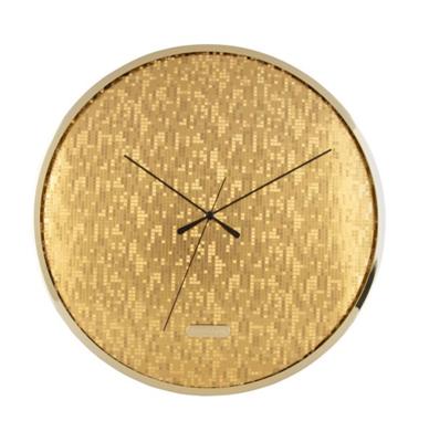 Karlsson Disco Wandklok - Goud