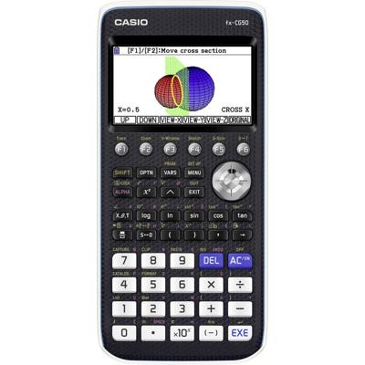 Casio fx-CG50 Grafische rekenmachine Zwart Aantal displayposities: 21 werkt op batterijen (b x h x d) 89 x 18.6 x 188.5 mm