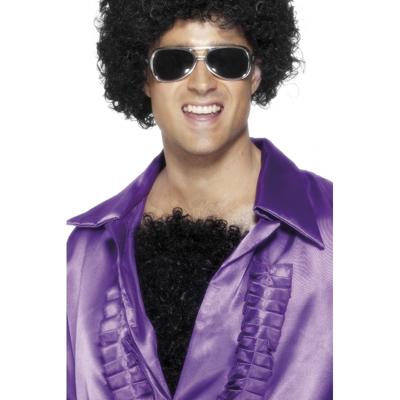 Borsthaar - zwart - harige borst - verkleden - carnaval - volwassenen