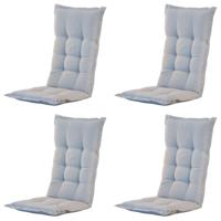 Tuinkussen hoge rug panama lichtgrijs (4 stuks) Madison - Madison