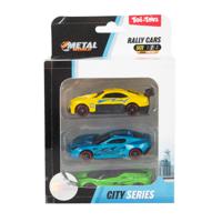 Toi Toys METAL Rally Race Auto Classic Set A 3 Stuks Citie Series - thumbnail