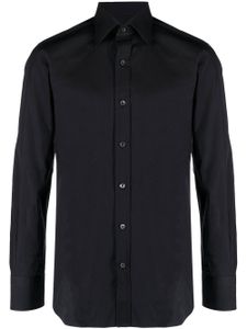 TOM FORD chemise en coton à manches longues - Noir