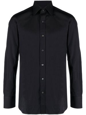 TOM FORD chemise en coton à manches longues - Noir