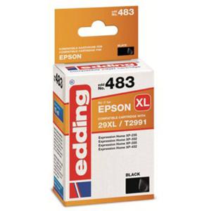 Edding Inktcartridge vervangt Epson 29XL, T2991 Compatibel Zwart EDD-483 18-483