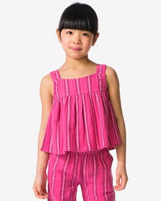 HEMA Kinderblouse strepen donkerroze (donkerroze)