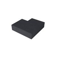 Massief hoek buiten Carbon 60/60 x 37 x 15 cm - Gardenlux