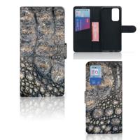OnePlus 9 Pro | Telefoonhoesje | Met pasjeshouder | Krokodillenprint