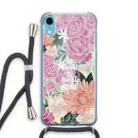 Kindness matters: iPhone XR Transparant Hoesje met koord