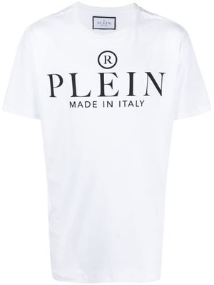Philipp Plein t-shirt en coton à logo imprimé - Blanc
