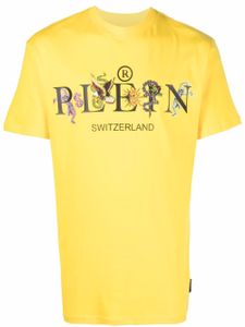 Philipp Plein t-shirt en coton à logo imprimé - Jaune