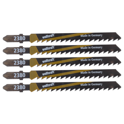 Wolfcraft Decoupeerzaagbladen | T-schacht | HCS | 100mm | 5 stuks - 2650000