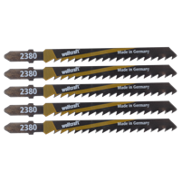 Wolfcraft Decoupeerzaagbladen | T-schacht | HCS | 100mm | 5 stuks - 2650000